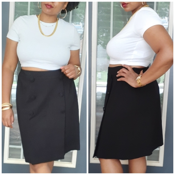 Talbots Black Sailor-Style Skirt - Picture 11 of 11